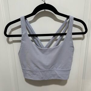 Light Blue Longline Energy Lululemon sport bra size M/L